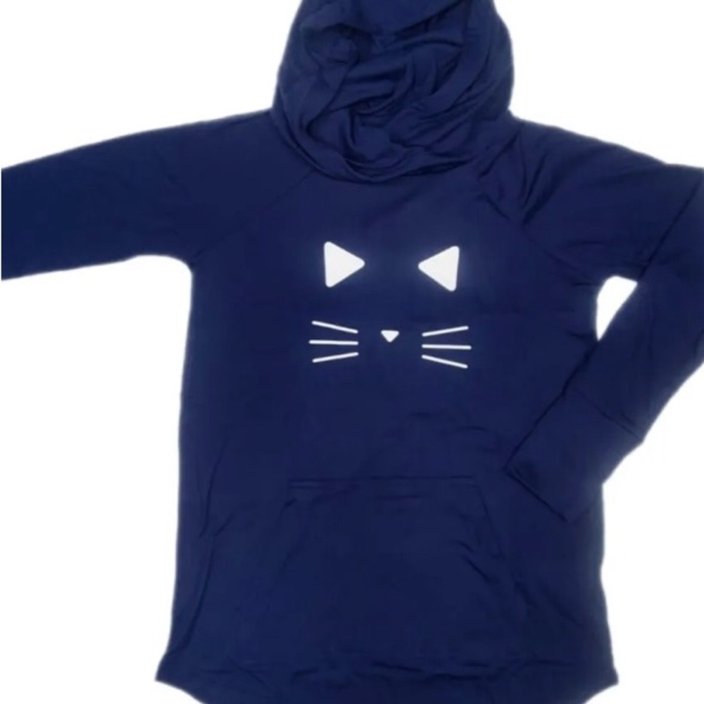 Lularoe Amber Hoodie Cat Face Kitty